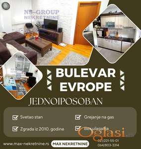 Fantastičan jednoiposoban stan na Bulevaru Evrope !!!